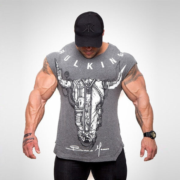 BULKING-T-shirt manches courtes en coton pour homme – Image 2